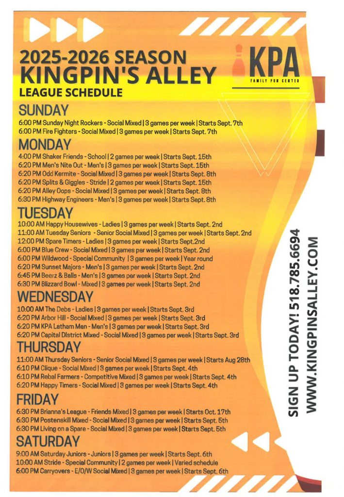 league schedule